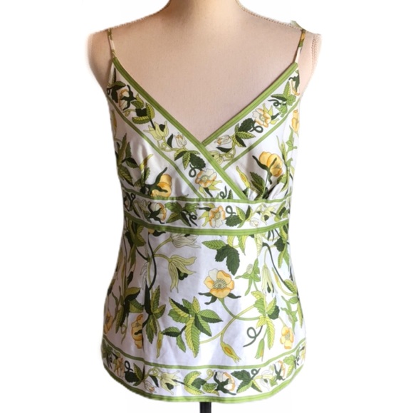 Ann Taylor Tops - Ann Taylor Floral V-neck Tank